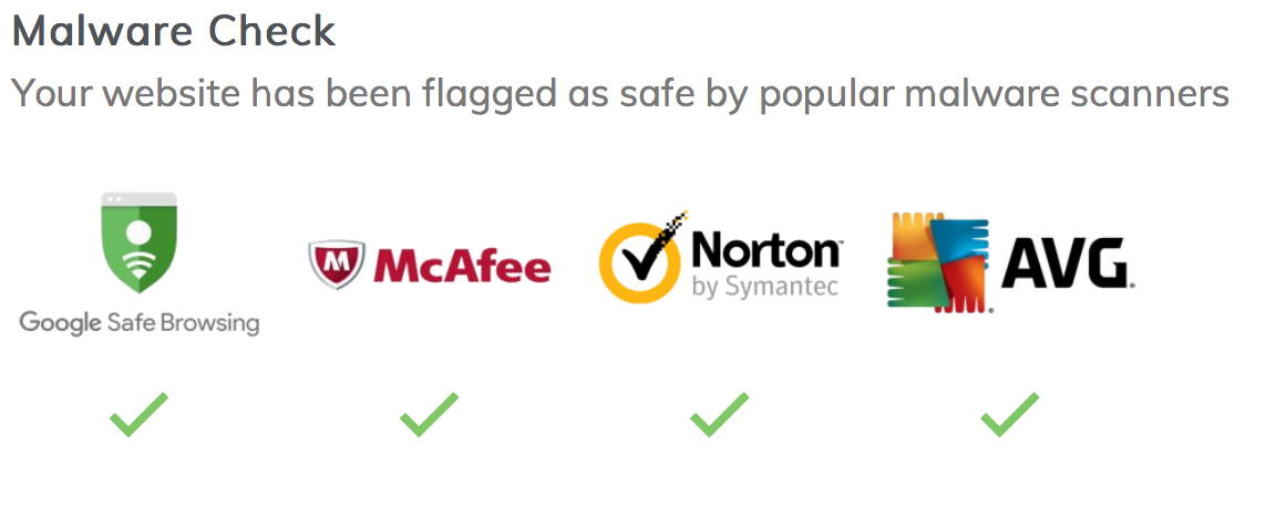We'll check your website's security, scan for malware, and provide a list of ways you can provide better security for your website visitors