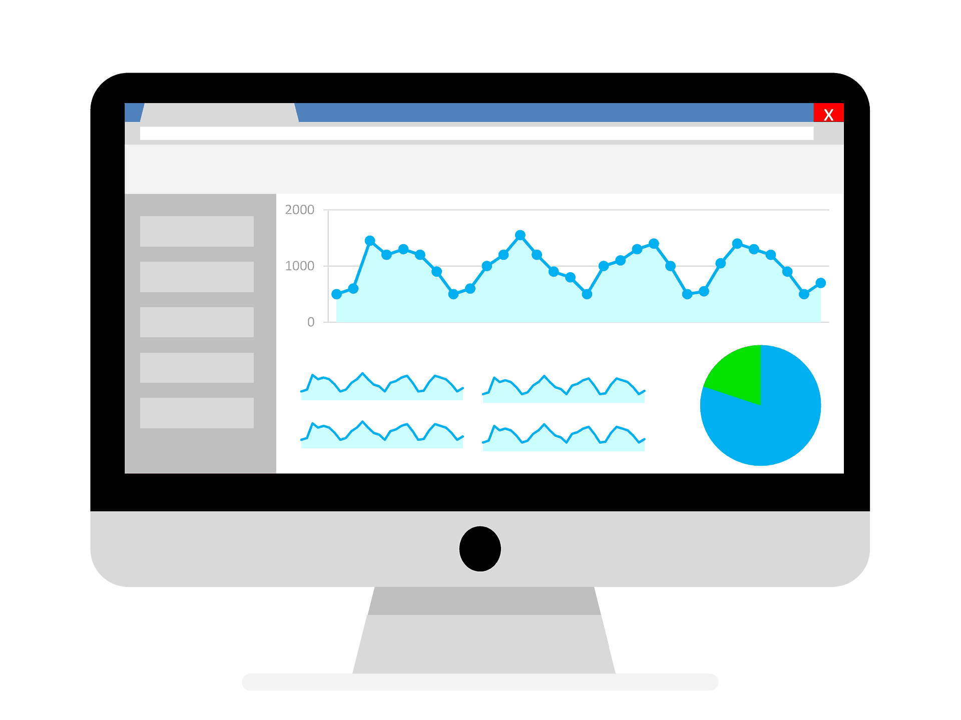 Graphic of data charts